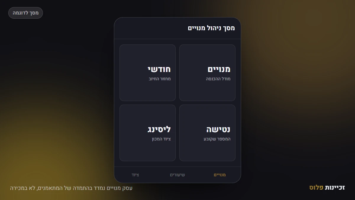 עסק מנויים נמדד בהתמדה של המתאמנים, לא במכירה